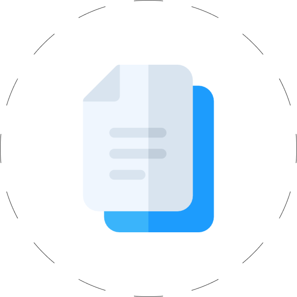 Blue Document Icon